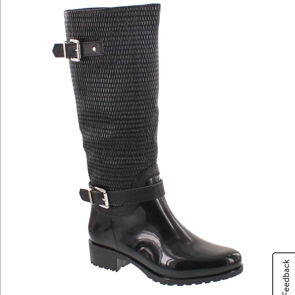 Forever Link Motorcycle Quilted Buckle Boots - Size 8.5